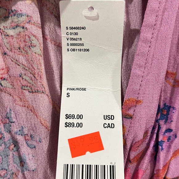 NWT! UO Anna Crepe Purple Floral Wrap Mini Dress - Picture 4 of 6